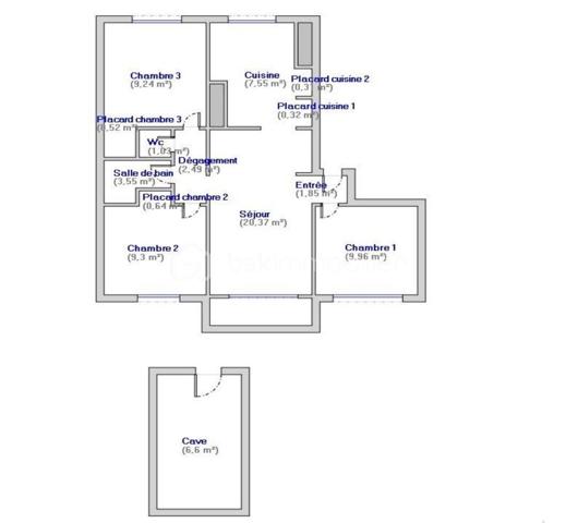 Appartement de 67,13 m²