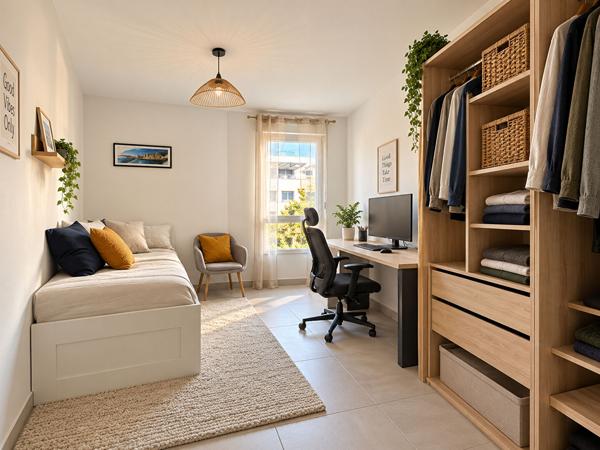 Appartement Aix En Provence 3 pièce(s) 64.50 m2, construction récente, lumineux, calme, garage, vue sainte victoire, résidence sécurisée, climatisation