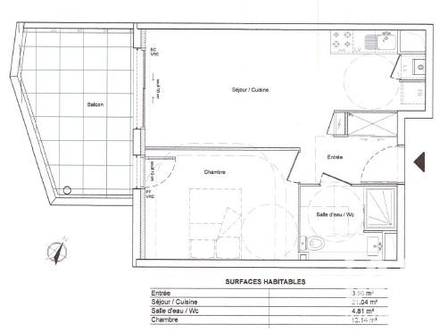 Appartement à vendre 2 pièces 41,85 m² Baillargues