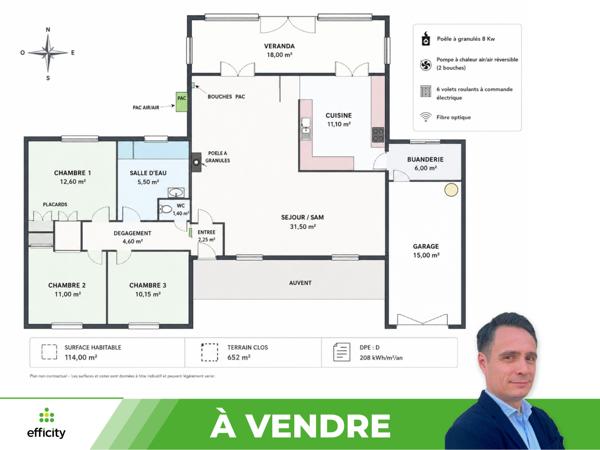 Maison
         5 pièces
        - 114 m² 237 200 € *