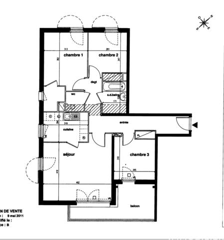 Appartement à vendre 4 pièces 80 m² Trappes