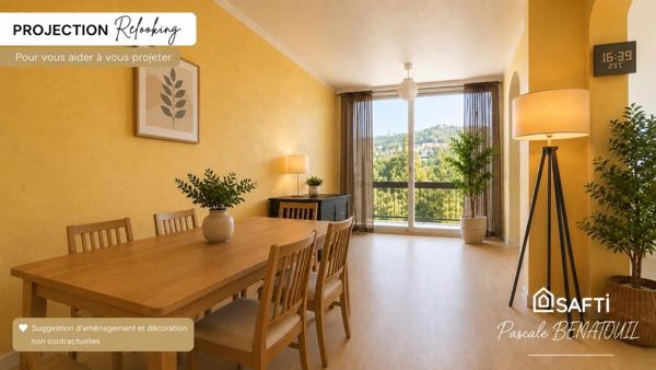 Grand T3 modulable en T4 avec balcon et ascenseur