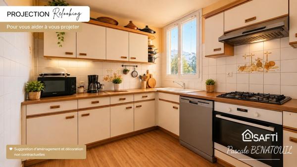 Grand T3 modulable en T4 avec balcon et ascenseur