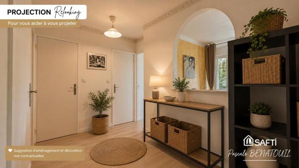 Grand T3 modulable en T4 avec balcon et ascenseur