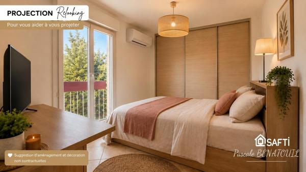 Grand T3 modulable en T4 avec balcon et ascenseur