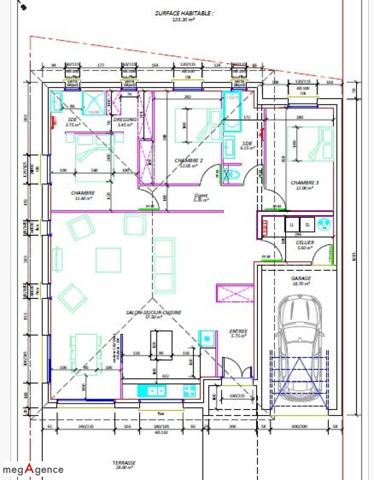 Maison à CAIRON, 14610 - 6 pièces 125m²