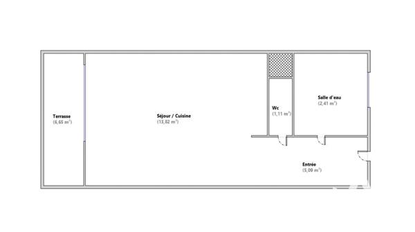 Studio à vendre 22 m² Vallauris