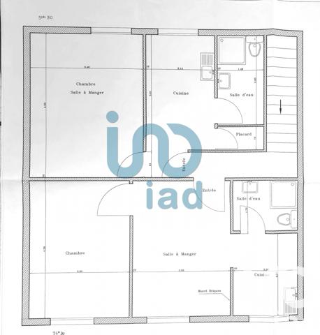 Appartement à vendre 3 pièces 63 m² Crépy-en-Valois