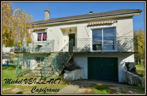 Maison à vendre 5 pièces DORNES (58), 3 chambres, terrain 757 m², pompe à chaleur, poêle à granulés