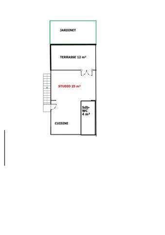 Appartement F1 à vendre  1 pièce - 25 m2 MIMIZAN - 40