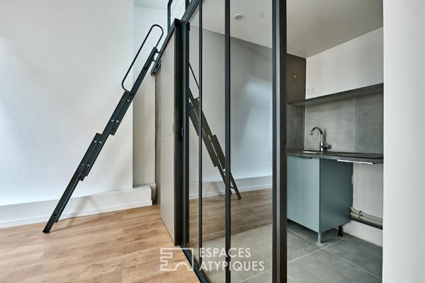 Appartement rénové par architecte en dernier étage aux Batignolles