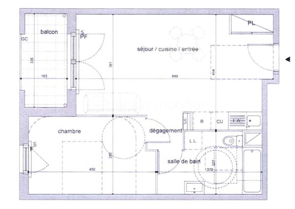 Appartement de 47,10 m²