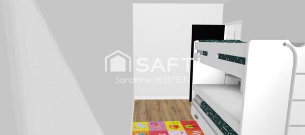 Appartement de 87m2 rénové avec 3 chambres et 2 salles de bain