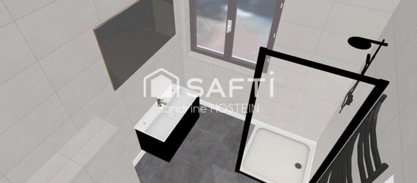 Appartement de 87m2 rénové avec 3 chambres et 2 salles de bain