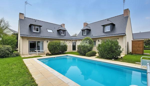 Propriété d'exception à Saint Gildas de Rhuys Deux maisons, 7 chambres, piscine chauffée, commerces et plages à pied