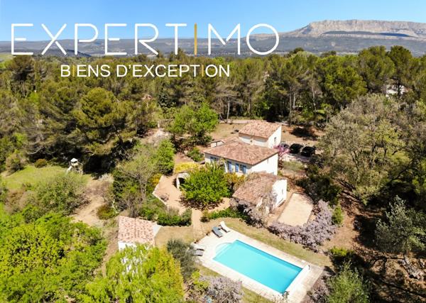 Fuveau – Bastide d’exception 210 m² (+ 72 m² d’annexes) – 5 chambres – Domaine d’1 ha – Calme absolu