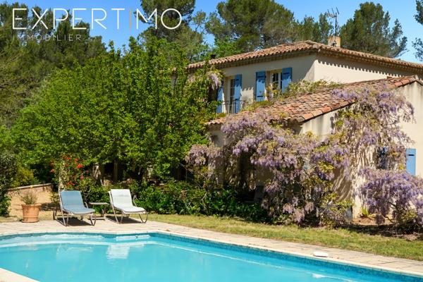 Fuveau – Bastide d’exception 210 m² (+ 72 m² d’annexes) – 5 chambres – Domaine d’1 ha – Calme absolu