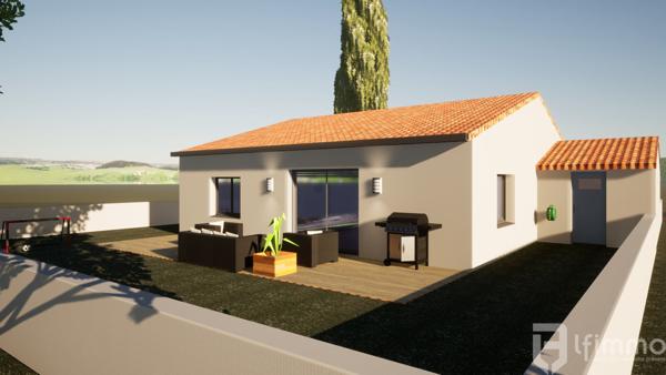 Maison T4 plain-pied 103 m2, adaptée PMR