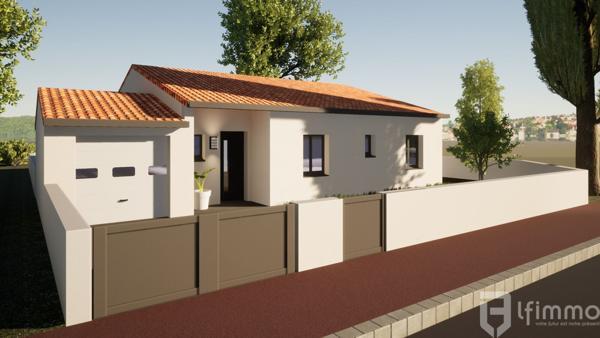 Maison T4 plain-pied 103 m2, adaptée PMR
