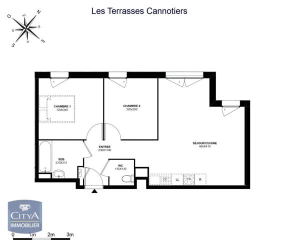 Appartement à louer 3 pièces 55.38m² Meaux (77100)
