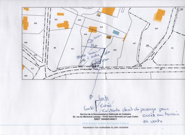Terrain commune de St Etienne de Montluc