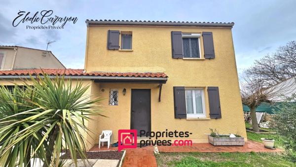 Maison Carcassonne 3 chambres 90 m2 avec jardin de 424m²