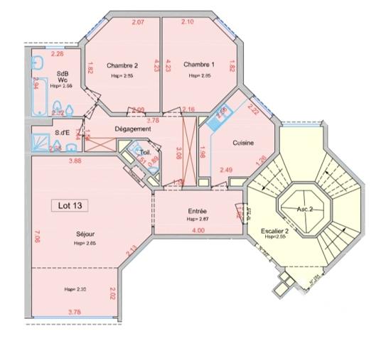 Appartement (prestige) à vendre 3 pièces 96 m² Saint-Germain-en-Laye
