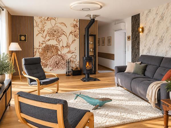 Maison rénovée avec appartement indépendant proche de la rivière