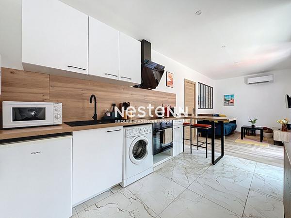 GOLFE JUAN - 2P - Proche MER - Terrasse - Meublé - Parking - Faibles charges