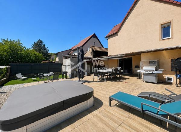 Terrasse sans vis-à-vis, spa et qualité de vie à Bischoffsheim