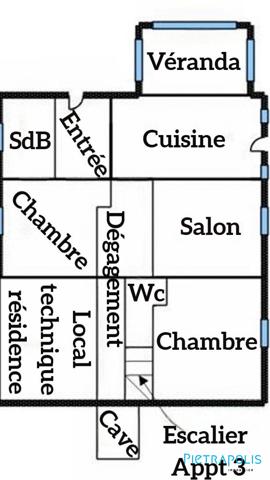 T3 84 m² en rez-de-jardin avec 75 m² d'extérieur – Crozet secteur Villeneuve