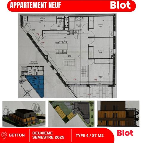 Appartement 4 pièce(s)