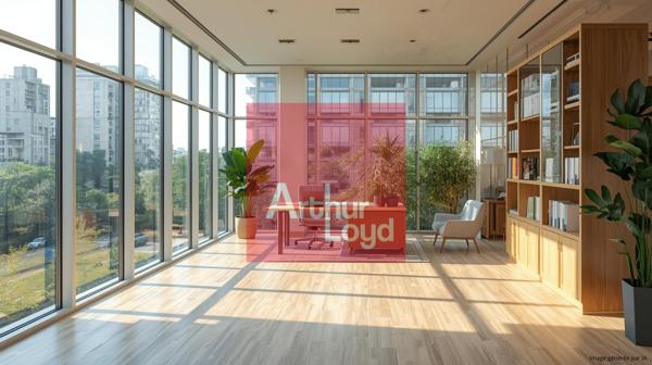 Bureaux lumineux en centre d'affaires à Boé