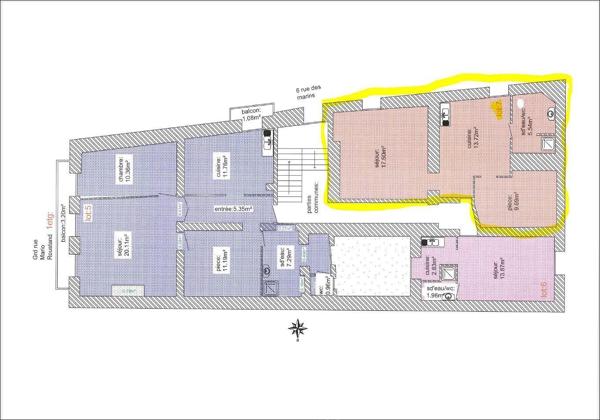 Appartement 46.45 m² à Sète 34200