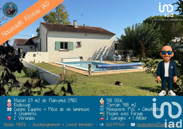 Maison à vendre 6 pièces 123 m² Redessan