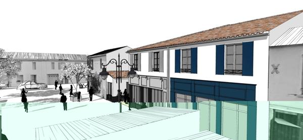 Dpt Charente Maritime (17), à vendre DOLUS D'OLERON Emplacement N°1 Local commercial Neuf - Plain pied de 35,20m²