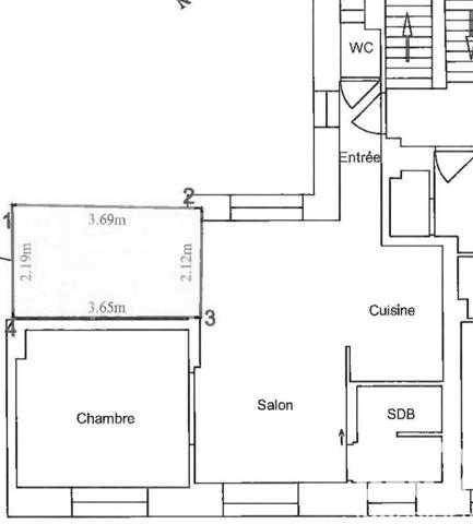 Appartement à vendre 2 pièces 34,53 m² Croix