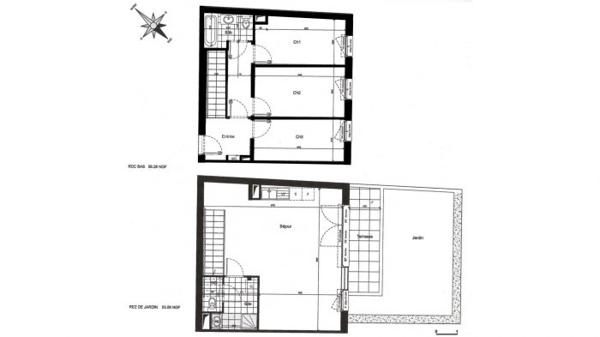 Duplex Gentilly 86.25 m²