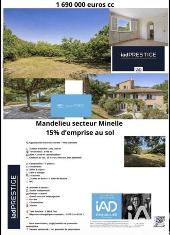 Maison à vendre 6 pièces 202,35 m² Mandelieu-la-Napoule