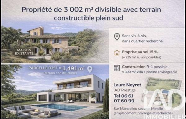 Maison à vendre 6 pièces 202,35 m² Mandelieu-la-Napoule