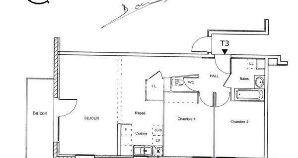 À vendre Appartement 3 pièces 65.71 m² - Besançon 25000