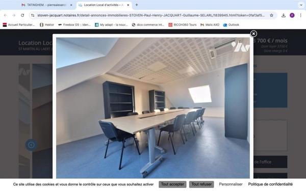 A louer, parc d'activité comprenant bureaux, parkings et terrain proche rocade de ST-OMER et de l'A25.