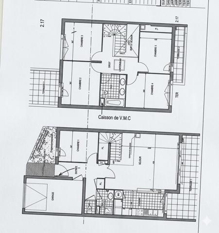 Maison/DUPLEX T6 A VENDRE BREST HAUT JAURES - 5 CHAMBRES - GARAGE