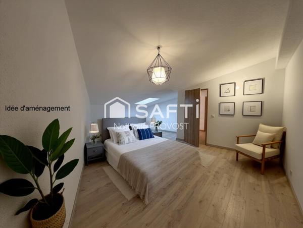 Commerces à pied, rénovation récente