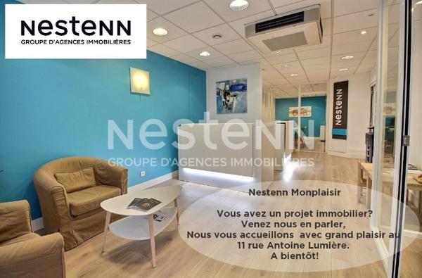 Lumineux T2 en étage élevé, vue dégagée, calme, un garage, résidence de  2016