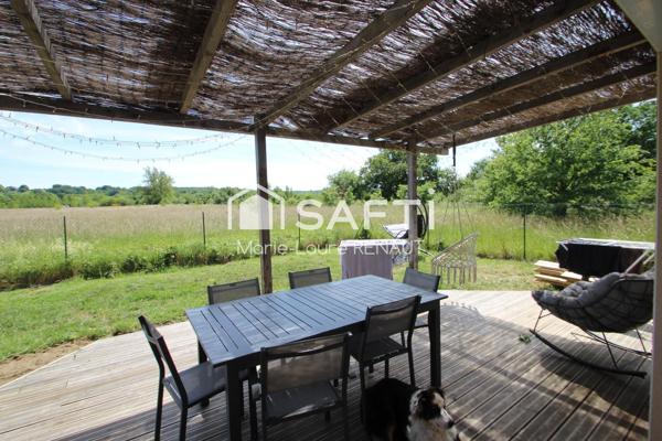 EN VENTE INTERACTIVE : Villa récente de plain-pied avec espace bien-être et vue campagne