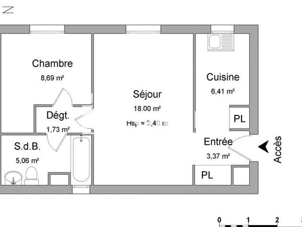 Location Appartement 2 pièces 43.26 m² - 42-44 ALLEE DE LA LIBERATION Thionville 57100