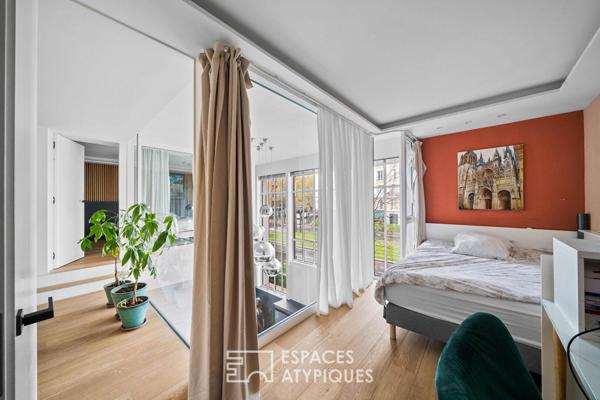 Ancien atelier d’artiste aménagé en loft familial d’exception – Wagram-Pereire