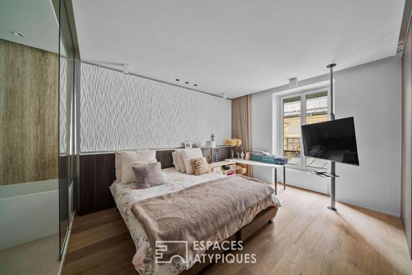Ancien atelier d’artiste aménagé en loft familial d’exception – Wagram-Pereire