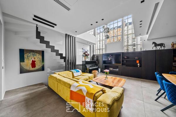 Ancien atelier d’artiste aménagé en loft familial d’exception – Wagram-Pereire